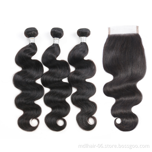 10A Mink Brazilian Hair,Raw Virgin Cuticle Aligned Hair, Free Sample Virgin Brazilian Human Hair Bundles With Closure
